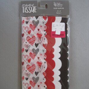 VALENTINES DAY - Whimsical Hearts 24 Sheets of Tissue Paper Set 19" x 25"